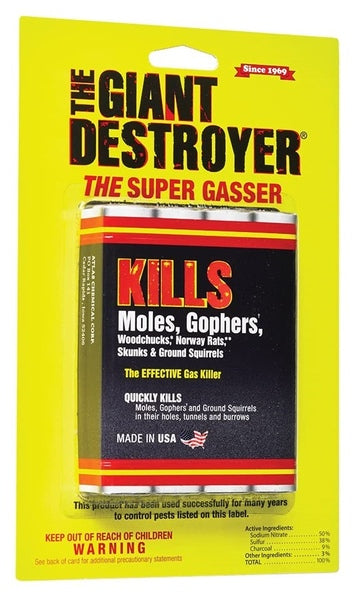 Super Gasser Mole & Gopher Killer 4pk