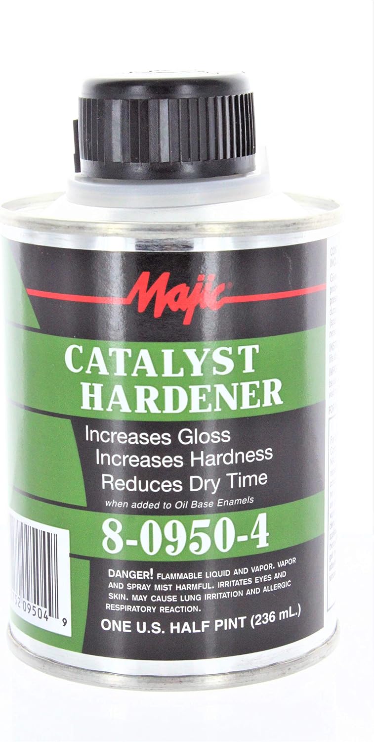 Majic 8-0950-4 Accelerator Hardener, 1/2 pint, Clear
