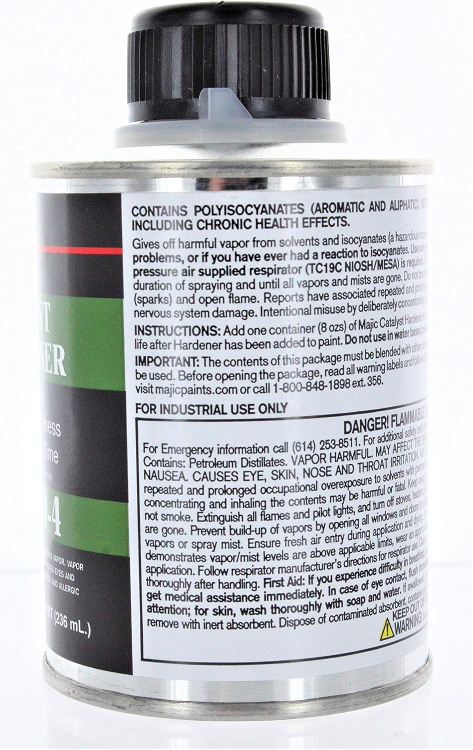 Majic 8-0950-4 Accelerator Hardener, 1/2 pint, Clear