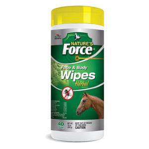Nature's Force Face and Body Wipes 40-CT