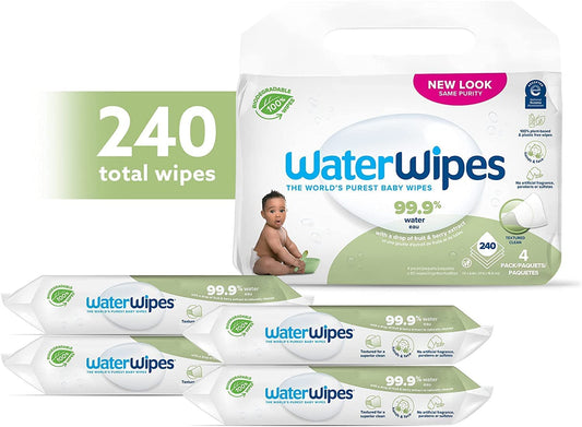 WaterWipes Plastic-Free Textured Clean